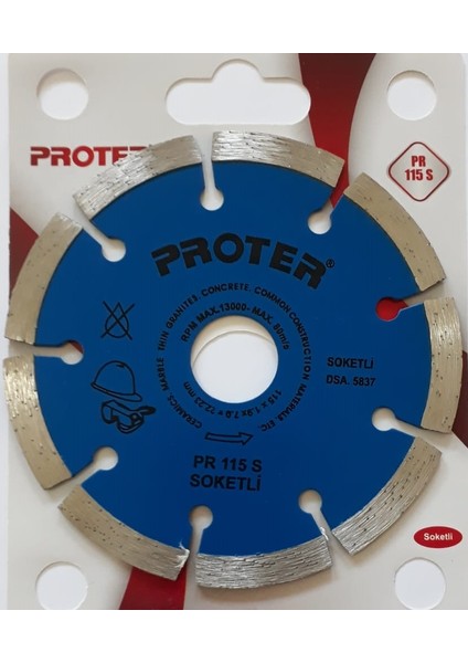Soketli Elmas Testere 115 S mm Beton Seramik Mermer