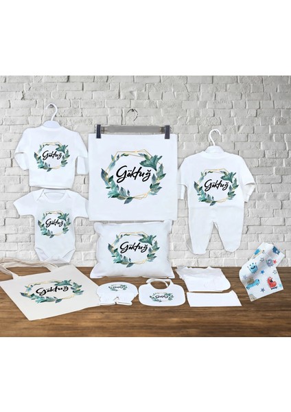 Bebeğinizin Ismine Özel Hazırlanan 13 Parça Hastane Çıkışı Seti