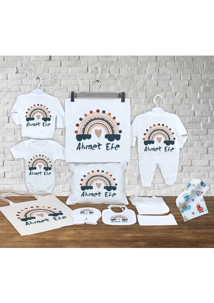 Bebeğinizin Ismine Özel Hazırlanan 13 Parça Hastane Çıkışı Seti
