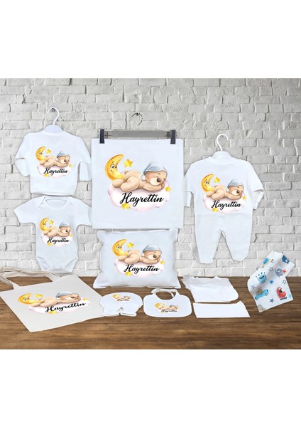 Bebeğinizin Ismine Özel Hazırlanan 13 Parça Hastane Çıkışı