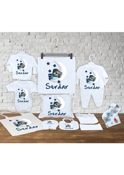 Bebeğinizin Ismine Özel Hazırlanan 13 Parça Hastane Çıkışı Seti
