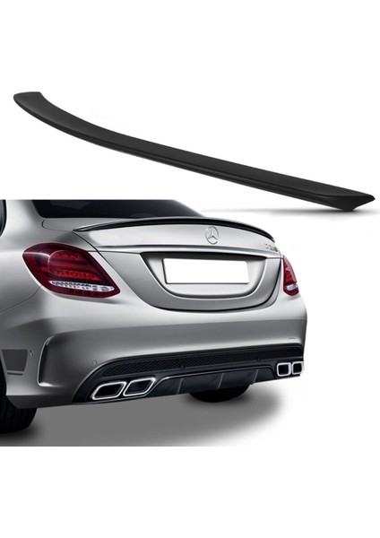 Mercedes Tuning W205 Boyalı Piona Black Boyalı Spoyler/spoiler