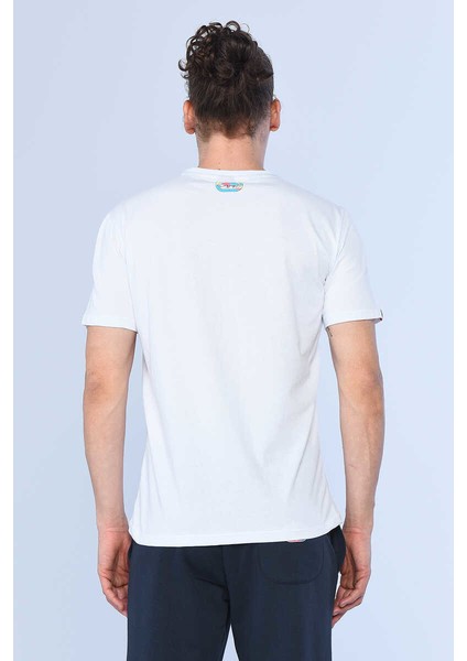 Ecko Unltd Pınk Beyaz Erkek Bisiklet Yaka Tshirt