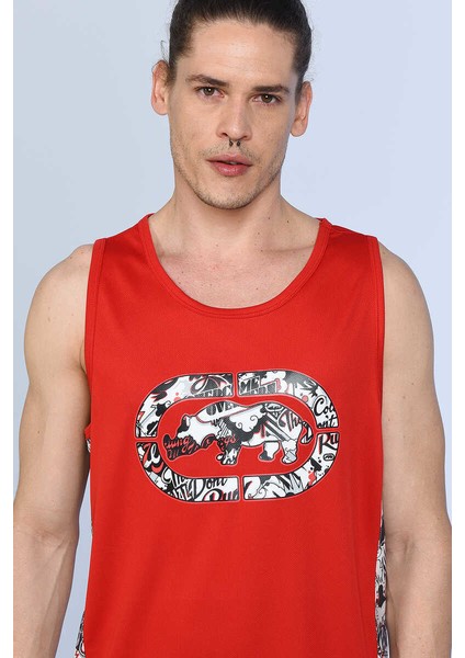 Ecko Unltd Powder Kırmızı Erkek Bisiklet Yaka Atlet