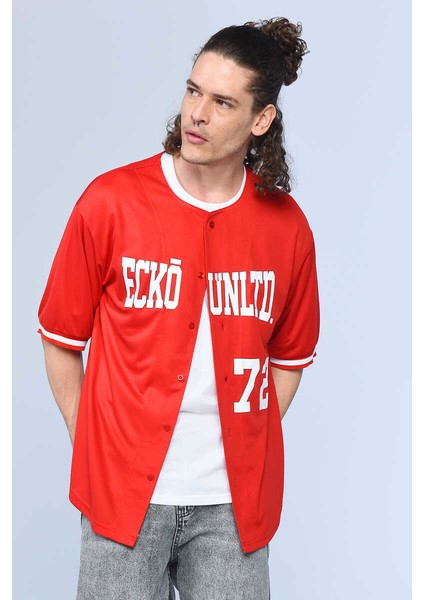 Ecko Unltd Santıago Kırmızı Erkek Bisiklet Yaka Gömlek