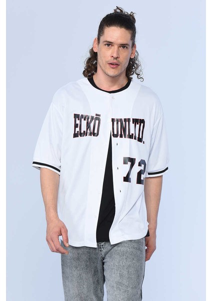 Ecko Unltd Santıago Beyaz Erkek Bisiklet Yaka Gömlek modelleri
