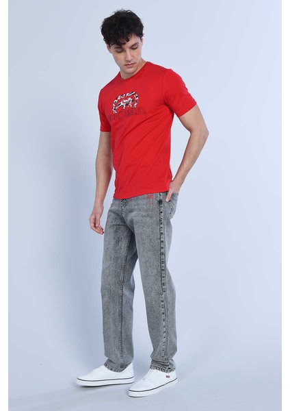 Ecko Unltd Tucker Kırmızı Erkek Bisiklet Yaka Tshirt