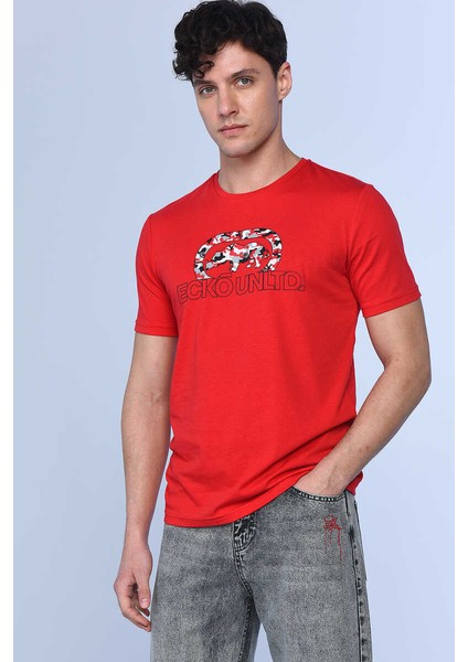 Ecko Unltd Tucker Kırmızı Erkek Bisiklet Yaka Tshirt