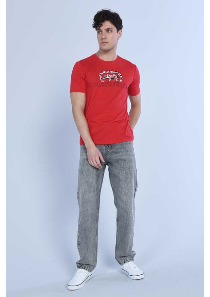 Ecko Unltd Tucker Kırmızı Erkek Bisiklet Yaka Tshirt