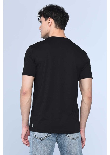 Ecko Unltd Tobın Siyah Erkek Bisiklet Yaka Tshirt