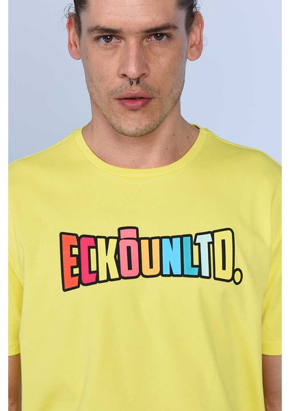 Ecko Unltd Tobın Sarı Erkek Bisiklet Yaka Tshirt