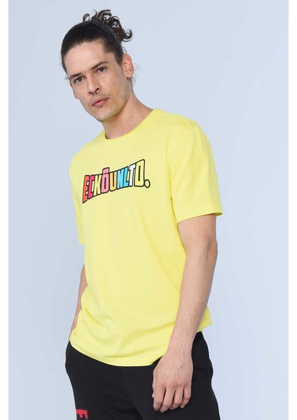 Ecko Unltd Tobın Sarı Erkek Bisiklet Yaka Tshirt