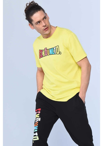 Ecko Unltd Tobın Sarı Erkek Bisiklet Yaka Tshirt