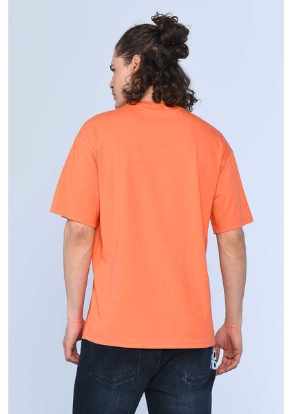 Ecko Unltd Hug Turuncu Erkek Bisiklet Yaka Tshirt
