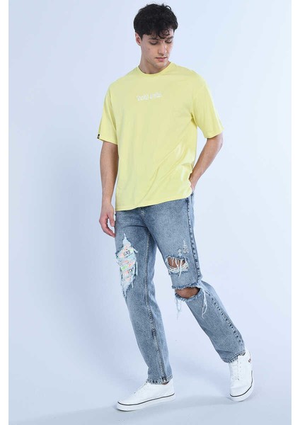 Ecko Unlimited Bisiklet Yaka Sarı Nakışlı Erkek T-Shirt fırsatları