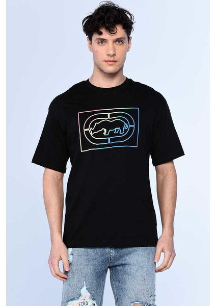 Ecko Unltd Edwards Siyah Erkek Bisiklet Yaka Tshirt