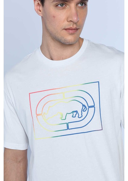 Ecko Unltd Edwards Beyaz Erkek Bisiklet Yaka Tshirt fırsatları