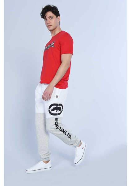 Ecko Unltd Freya Beyaz Erkek Parçalı, Baskılı Eşofman Alt