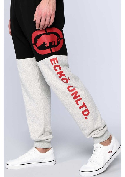 Ecko Unltd Freya Siyah Erkek Parçalı, Baskılı Eşofman Alt