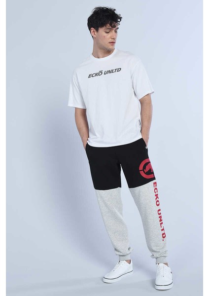 Ecko Unltd Freya Siyah Erkek Parçalı, Baskılı Eşofman Alt