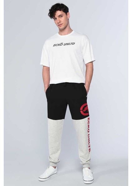 Ecko Unltd Freya Siyah Erkek Parçalı, Baskılı Eşofman Alt
