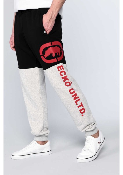 Ecko Unltd Freya Siyah Erkek Parçalı, Baskılı Eşofman Alt