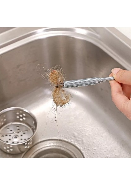 Çelik Tel Yay Lavabo Açıcı Tıkanma Önleyici Tıkanıklık Açma Teli modelleri