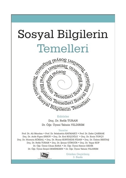 Anı Yayıncılık Sosyal Bilgilerin Temelleri