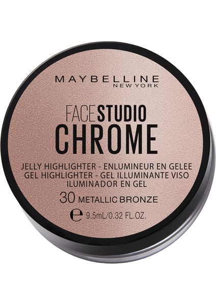 Face Studio Chrome Jelly Aydınlatıcı - 30 Metallic Bronze