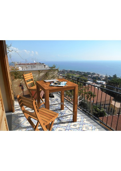 Interbuild Chicago Bar Masamasif Akasya AHŞAP(75X75X95)CM Iç Mekan/ Dış Mekan Bar Masası, Balkon,bahçe,teras,veranda Masası Renk; Altın Teak