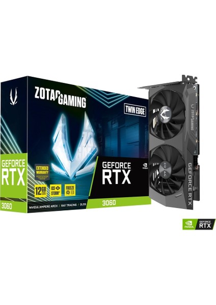 Gaming GeForce RTX 3060 Twin Edge 12 GB GDDR6 192 Bit DP/HDMI Pci-E 4.0 Ekran Kartı ZT-A30600E-10M