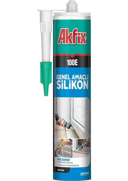 100E Genel Amaçlı Silikon Siyah 280ML