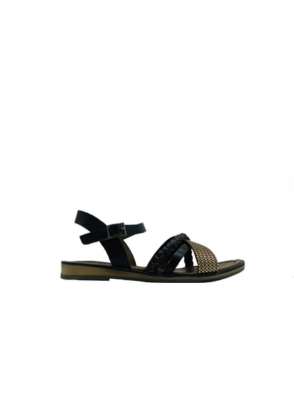 R10015 Kahve Derı Sandalet