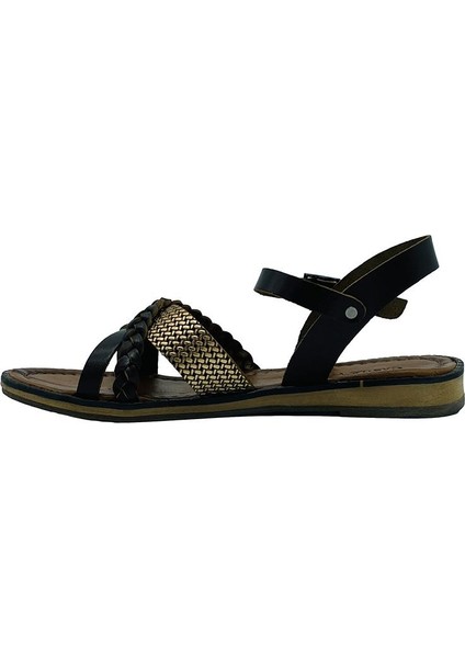 R10015 Kahve Derı Sandalet