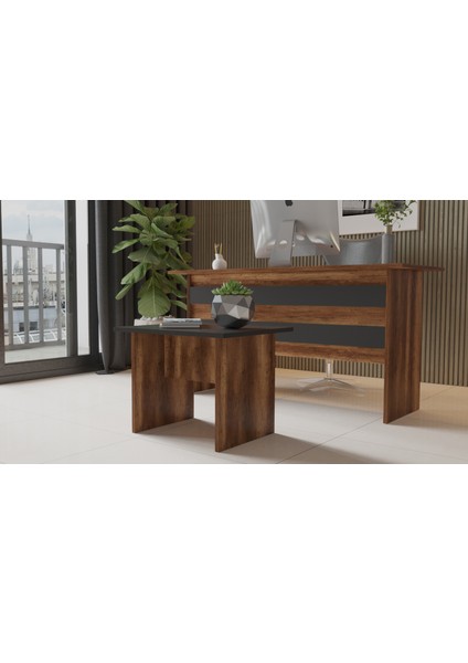 Verona B Ofis Sehpası Barok/meşe/beyaz