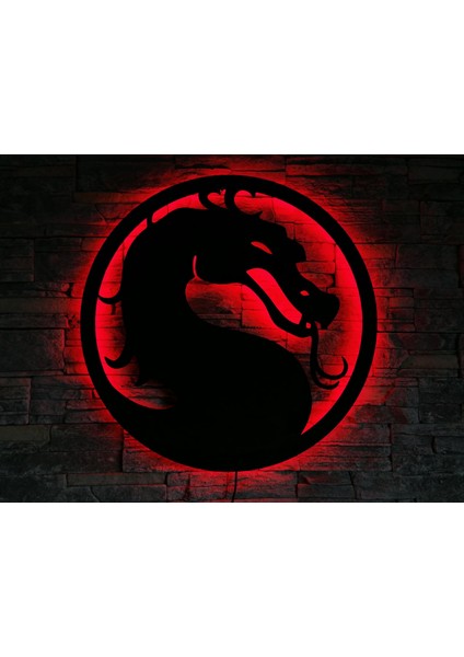 Ejderha Mortal Kombat Temali Ledli Tablo