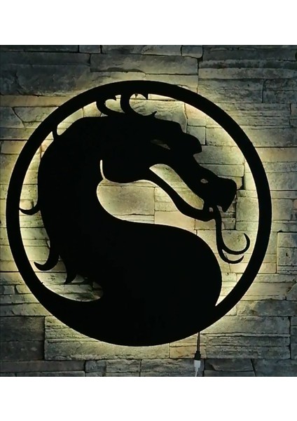 Ejderha Mortal Kombat Temali Ledli Tablo