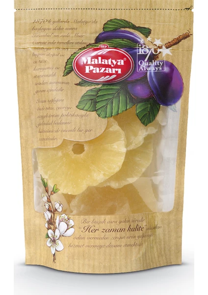 Malatya Pazarı Murat Palancı Kurutulmuş İthal Ananas Kilitli Paket 1 Kg