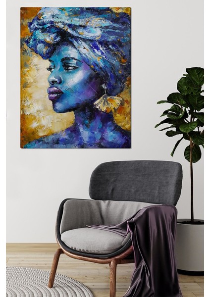 Canvas Afrikalı Kadın Portre 0055