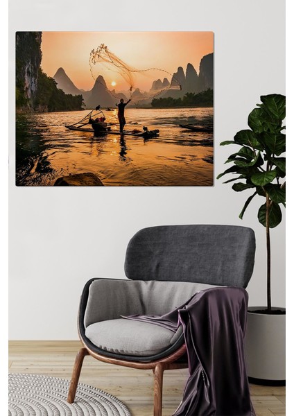 Canvas Balıkçı Manzara Tablo 0097