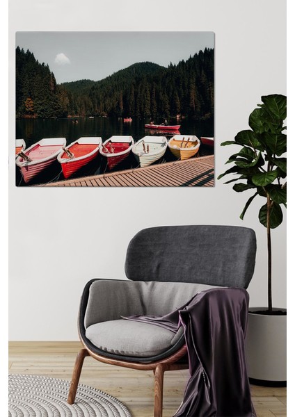 Canvas Kayık Doğa Tablo 0168