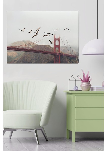Canvas Köprü Kuşlar Tablo 0173
