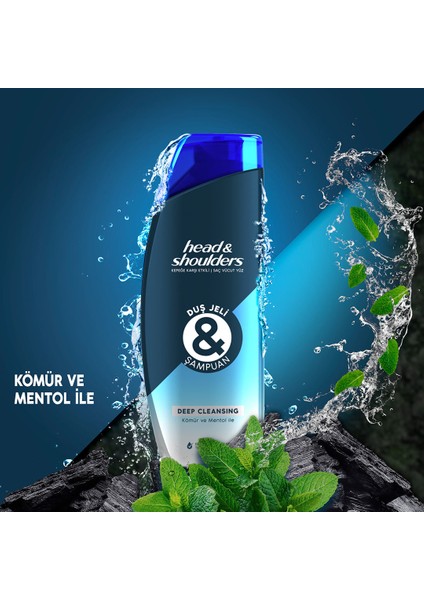 Duş Jeli ve Şampuan Deep Cleansing 360 ml x 3