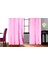 Pembe Petek Kadife Dokulu Fon Perde Pilesiz Düz Dikişli Ekstrafor Büzgü 250 x 270 cm 3