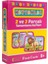 , Hayvanlar Tamamlama Kartları, 2 ve 3 Parçalı, Puzzle Seti, Zeka Kartları 2