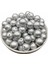 18 mm Mat Metalik Gri Renk Boncuk 100 Gr~35 Adet Boncuk 2