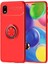 Caseworld Samsung Galaxy A01 Core Kılıf Renkli Yüzüklü Manyetik Silikon Kapak Kırmızı - Kırmızı 1