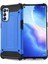 Caseworld Oppo Reno 5 5g Kapak Çift Katmanlı Zırh Tank Kılıf - Mavi 1