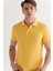 Avva Erkek Sarı Polo Yaka Düz T-Shirt E001004