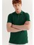 Avva Erkek Yeşil Polo Yaka Düz T-Shirt E001004